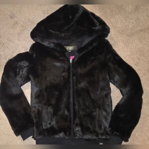 PINK Victoria's Secret Limited Edition Runway Jackey Faux fur hoodie M